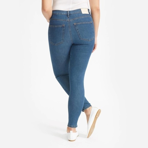 Everlane Stretch Mid-Rise Skinny Crop Jeans 23 NWT - Picture 4 of 11